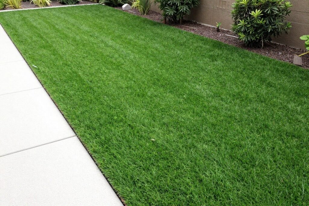 العشب الصناعي عالي الجودة المركب في حديقة العشب الصناعي عالي الجودة المركب في حديقة