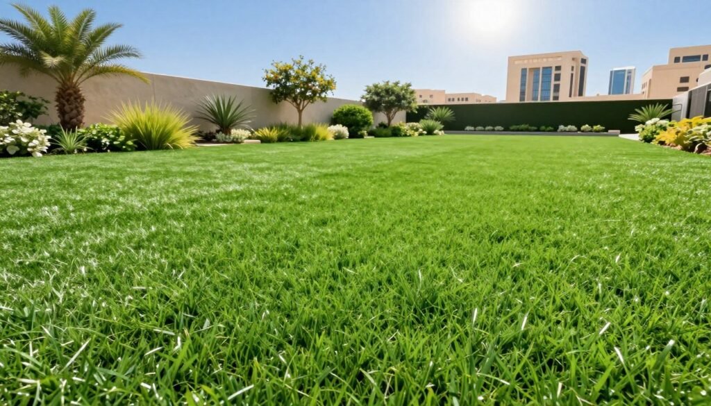 العشب الصناعي في مناخ الكويت