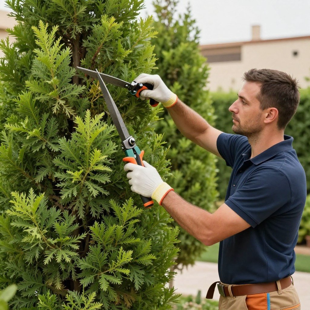 العناية بالأشجار في صيانة حدائق الكويت