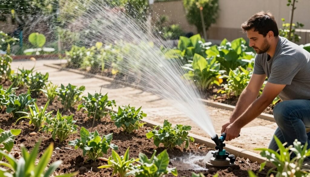 العناية بالحديقة في الصيف الكويتي الحار