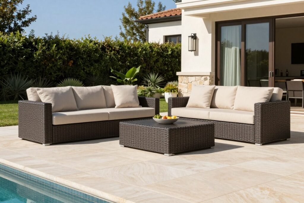 باقة جلسة خارجية فخمة للفلل والمساحات الكبيرة