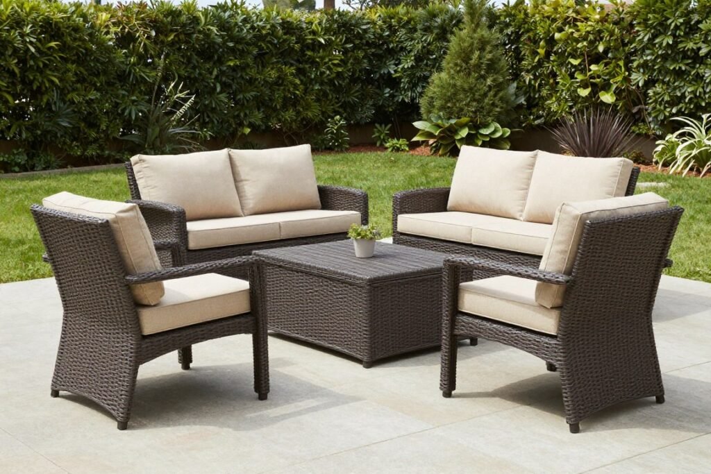 باقة جلسة خارجية متوسطة للحدائق المتوسطة