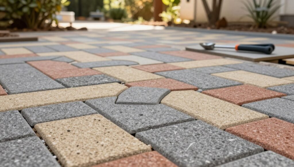 بلاط متداخل | تركيب بلاط متداخل | انترلوك | بلاط انترلوك | أرضيات بلاط متداخل