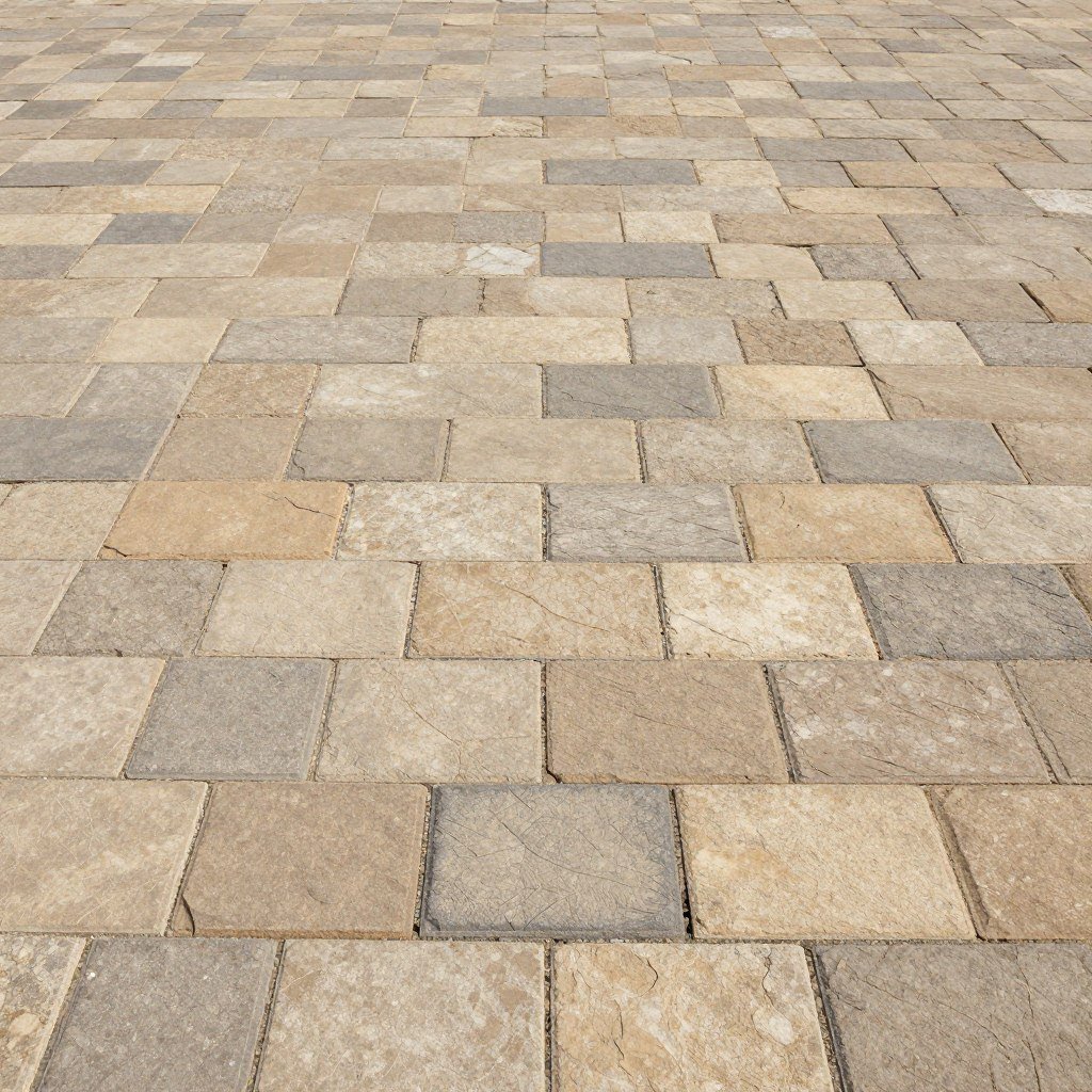 بلاط متداخل حجري الشكل