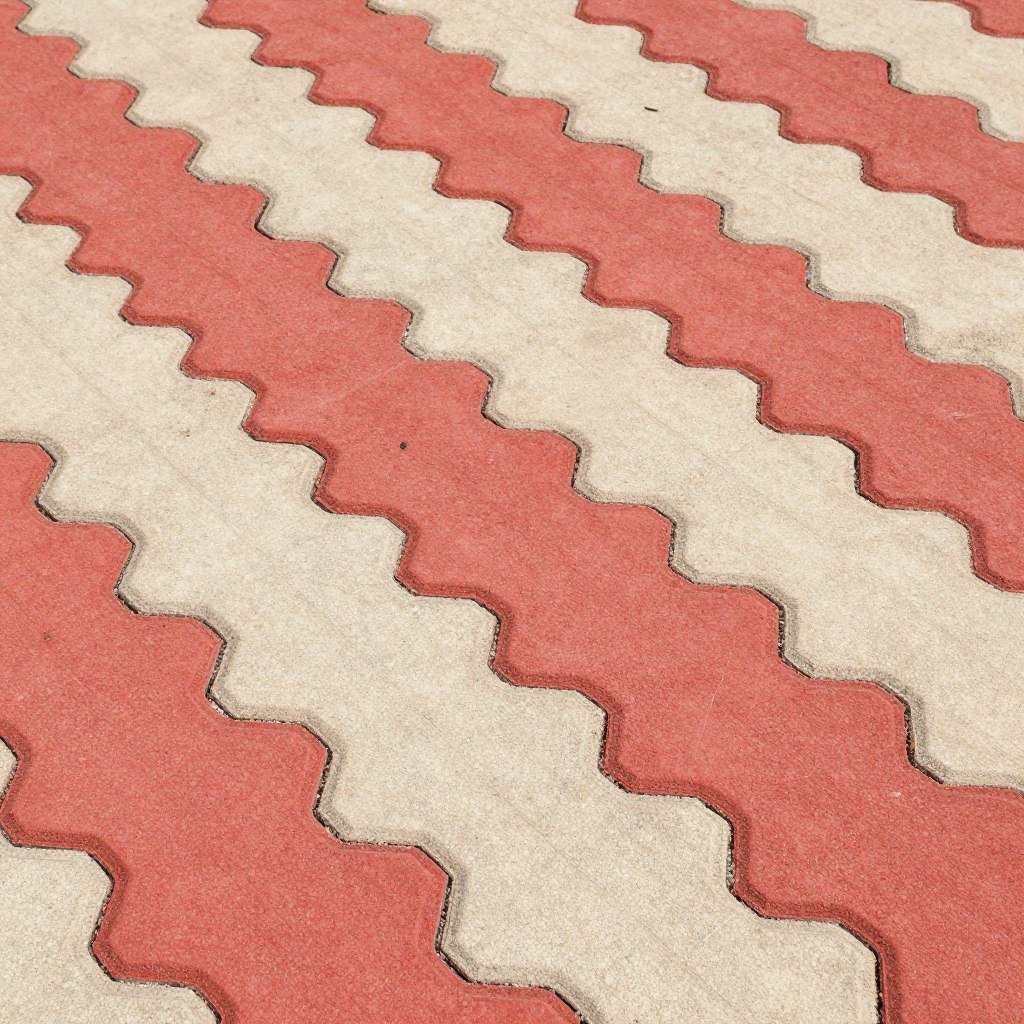 بلاط متداخل متعرج