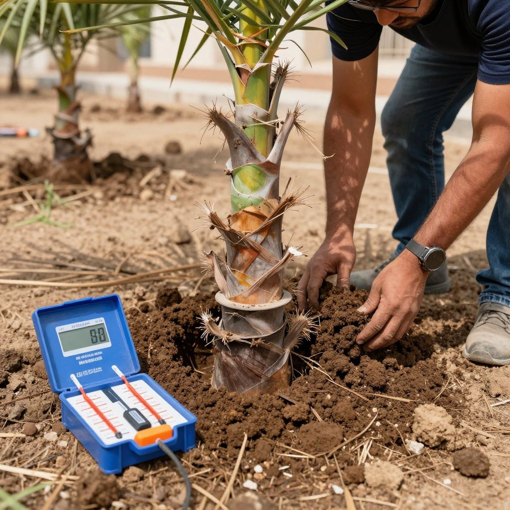 تحضير التربة لزراعة النخيل تحضير التربة لزراعة النخيل