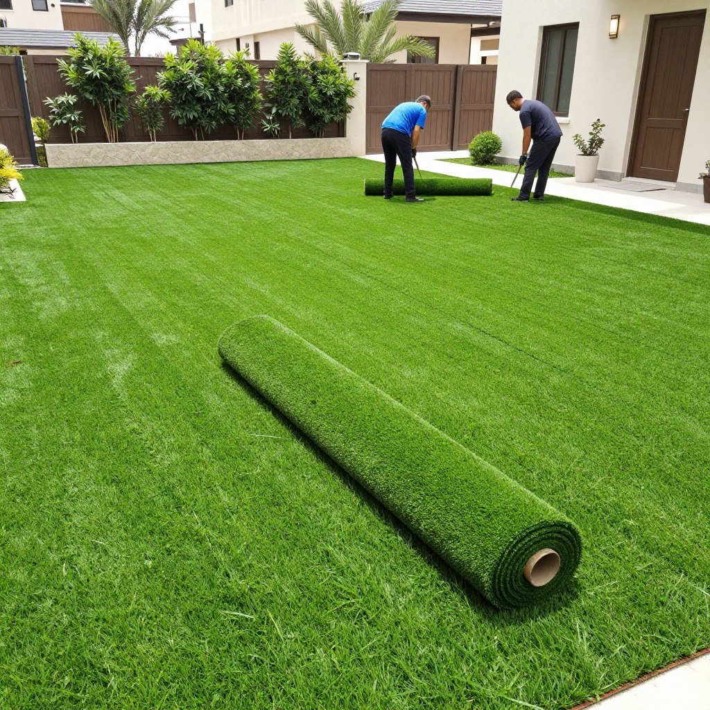 تركيب الثيل الصناعي والطبيعي في حدائق الكويت تركيب الثيل الصناعي والطبيعي في حدائق الكويت