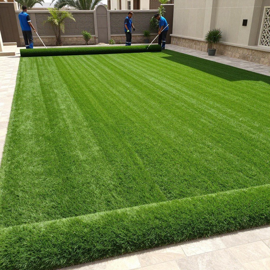 تركيب العشب الطبيعي والصناعي تركيب العشب الطبيعي والصناعي