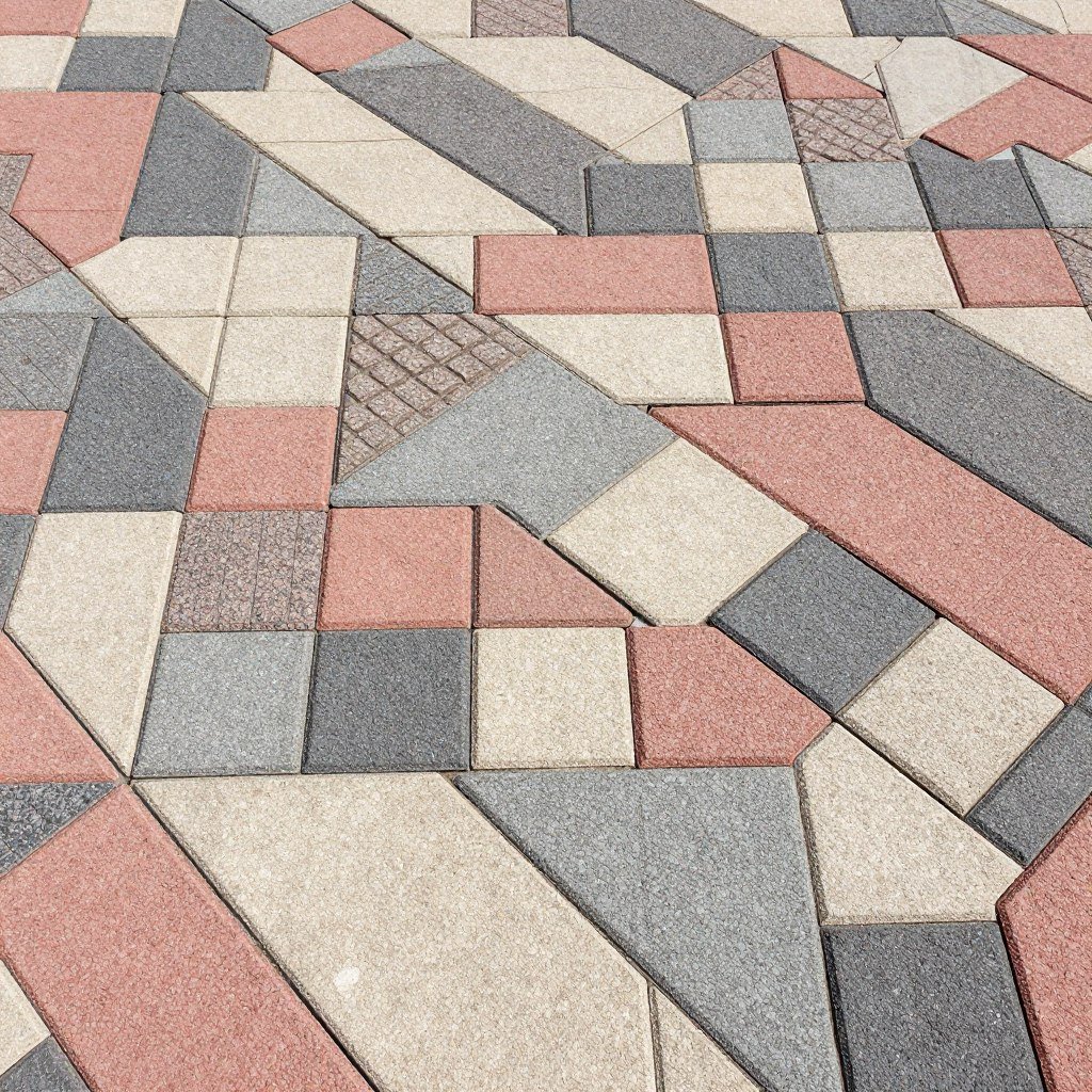 تصميم بلاط متداخل مختلط