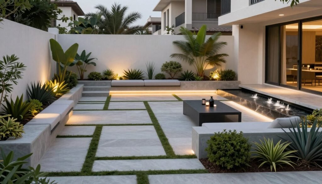 تصميم حدائق عصري في سعد العبدالله الكويت تصميم حدائق عصري في سعد العبدالله الكويت