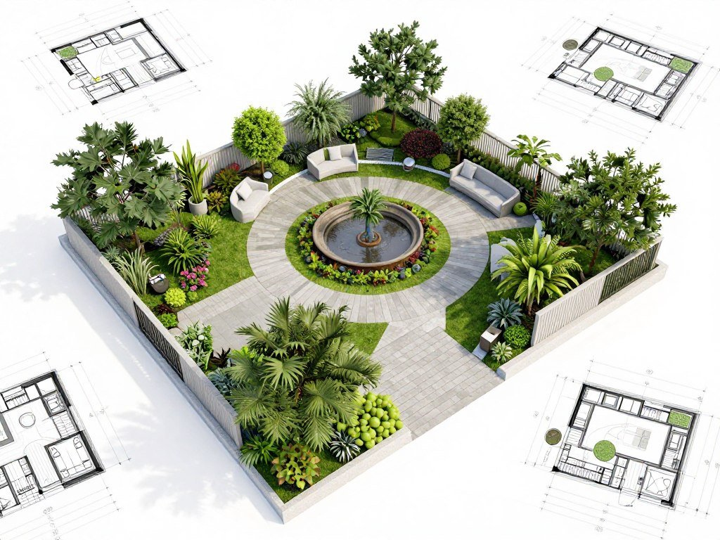 تصميم حدائق منازل بالرميثية بأسلوب عصري تصميم حدائق منازل بالرميثية بأسلوب عصري