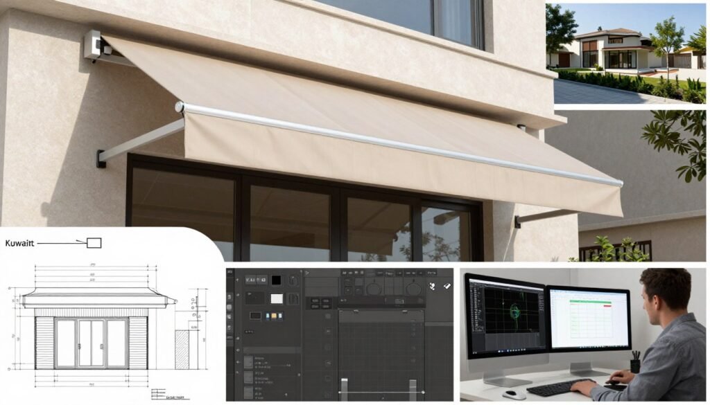 تصميم مظلات هندسية حديثة في الكويت تصميم مظلات هندسية حديثة في الكويت