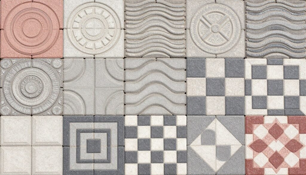 تصميمات إبداعية بالبلاط المتداخل