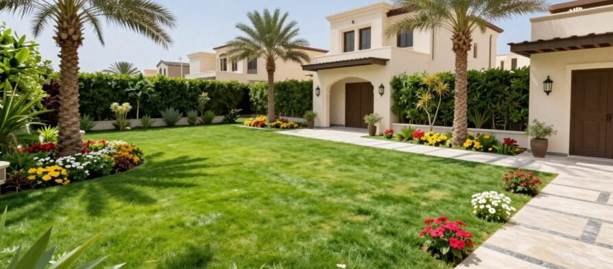 تنسيق الحدائق في الكويت - حديقة منزلية جميلة