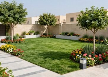 تنسيق حدائق الخالدية مع تصميم عصري وزراعة متقنة