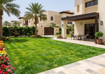 تنسيق حدائق العارضية - حديقة منزل جميلة في الكويت