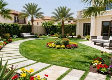 تنسيق حدائق الفروانية مع مناظر طبيعية خضراء وتصميم عصري