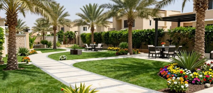 تنسيق حدائق القادسية الكويت حديقة منزلية جميلة