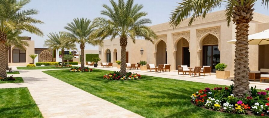 تنسيق حدائق الكويت حديقة منزلية جميلة