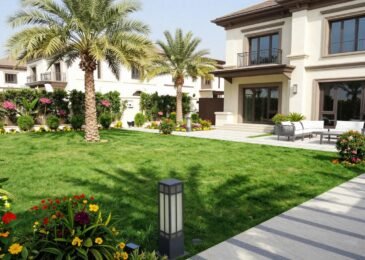 تنسيق حدائق صباح الناصر - منظر طبيعي خلاب لحديقة منزلية في الكويت