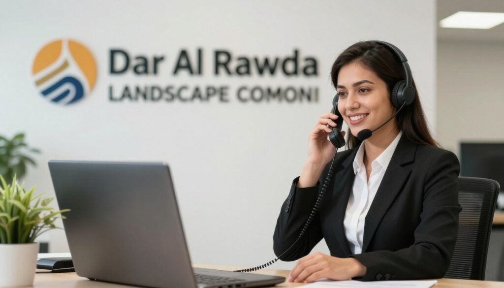 تواصل مع دار الروضة لتنسيق الحدائق