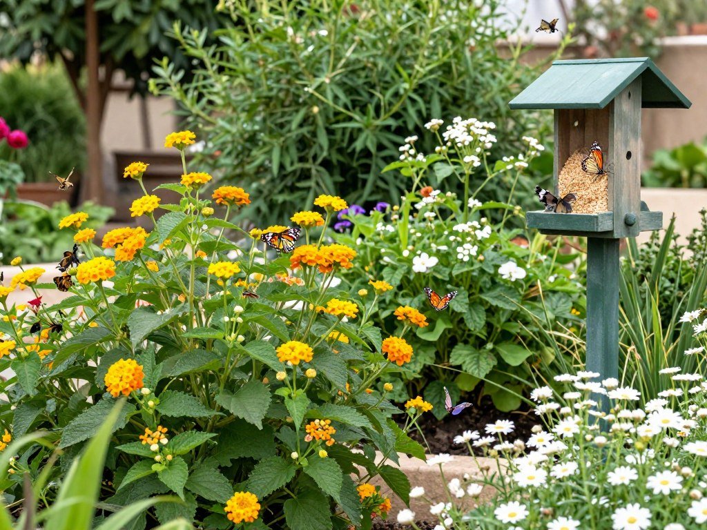 حديقة تجذب الفراشات والطيور الكويت حديقة تجذب الفراشات والطيور الكويت