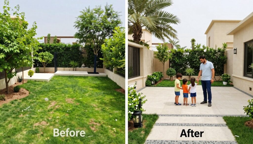 حديقة جميلة مكتملة في السالمية حديقة جميلة مكتملة في السالمية