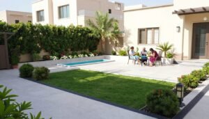 حديقة جميلة من تنفيذ دار الرؤية للزراعة