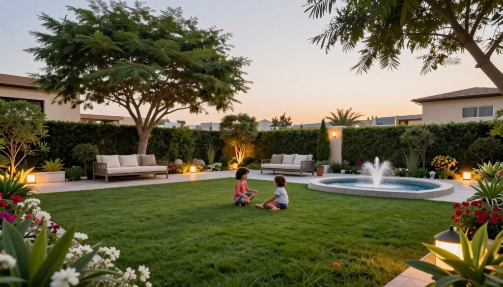 حديقة جميلة منسقة في حولي الكويت حديقة جميلة منسقة في حولي الكويت