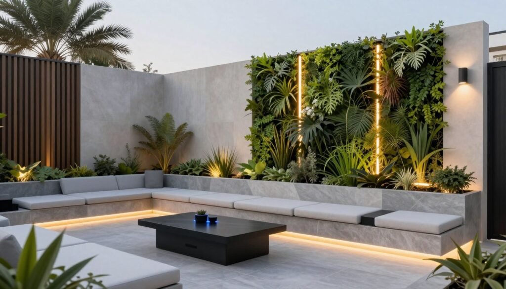 حديقة حديثة بتصميم عصري ومبتكر حديقة حديثة بتصميم عصري ومبتكر