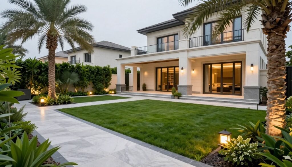 حديقة فيلا فاخرة من دار الروضة