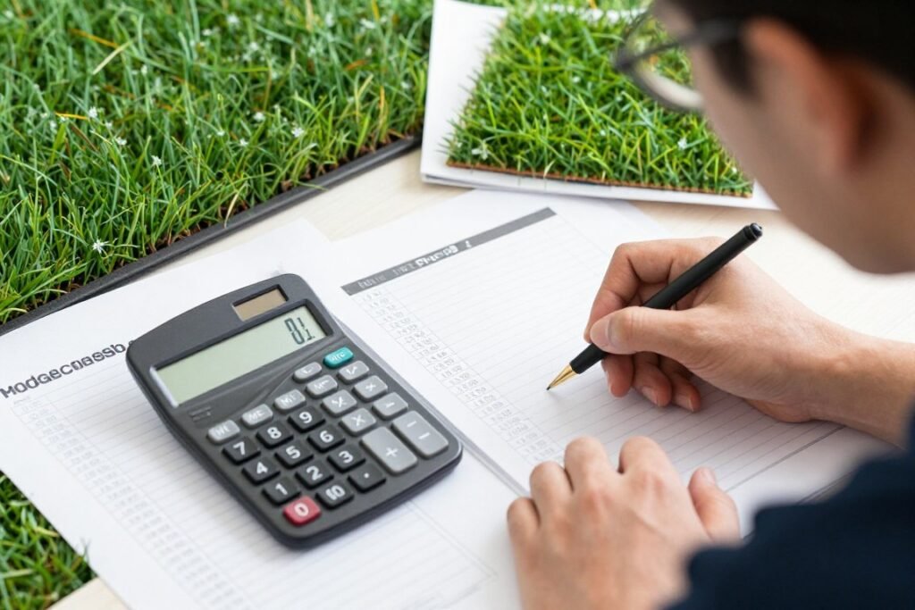 حساب تكلفة مشروع العشب الصناعي حساب تكلفة مشروع العشب الصناعي