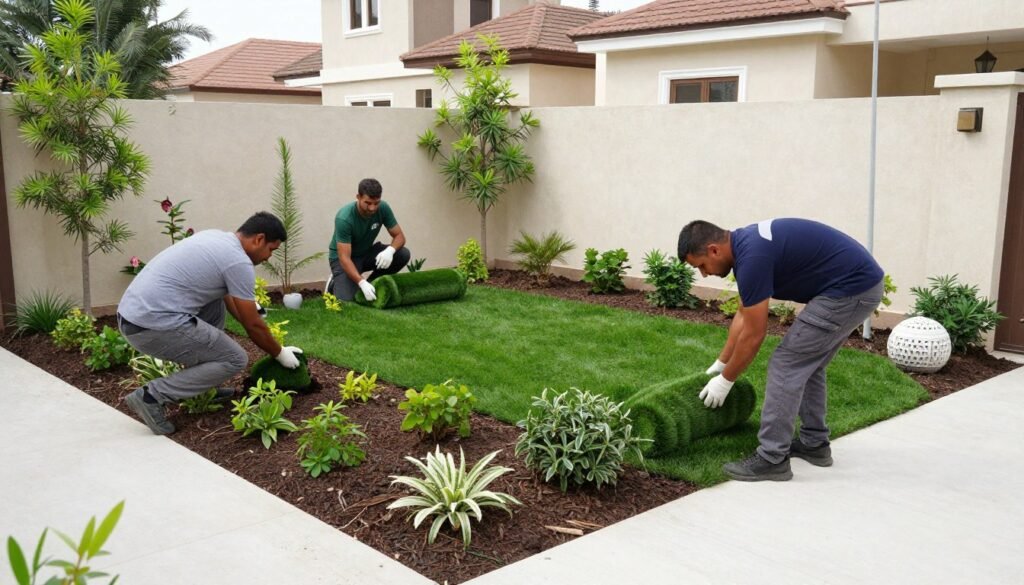 خدمات تنسيق الحدائق - فريق عمل محترف