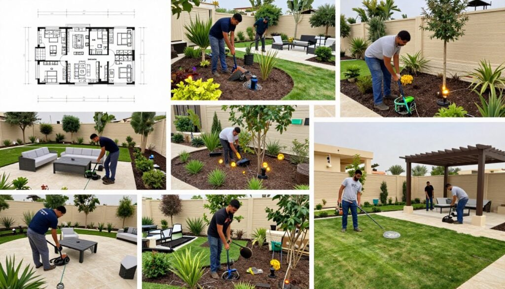 خدمات تنسيق حدائق متنوعة في الكويت