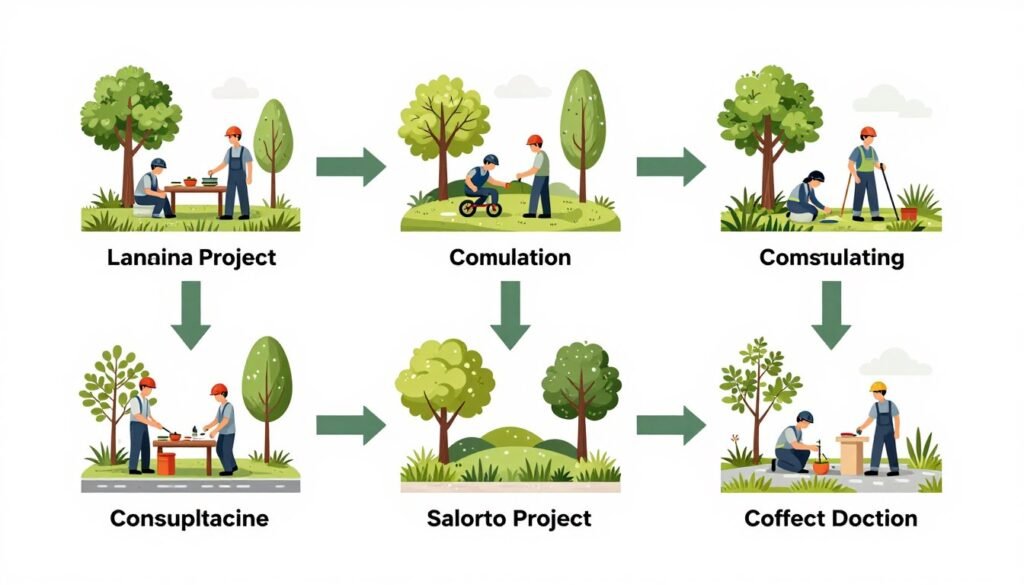 خطوات العمل في دار الرؤية للزراعة خطوات العمل في دار الرؤية للزراعة