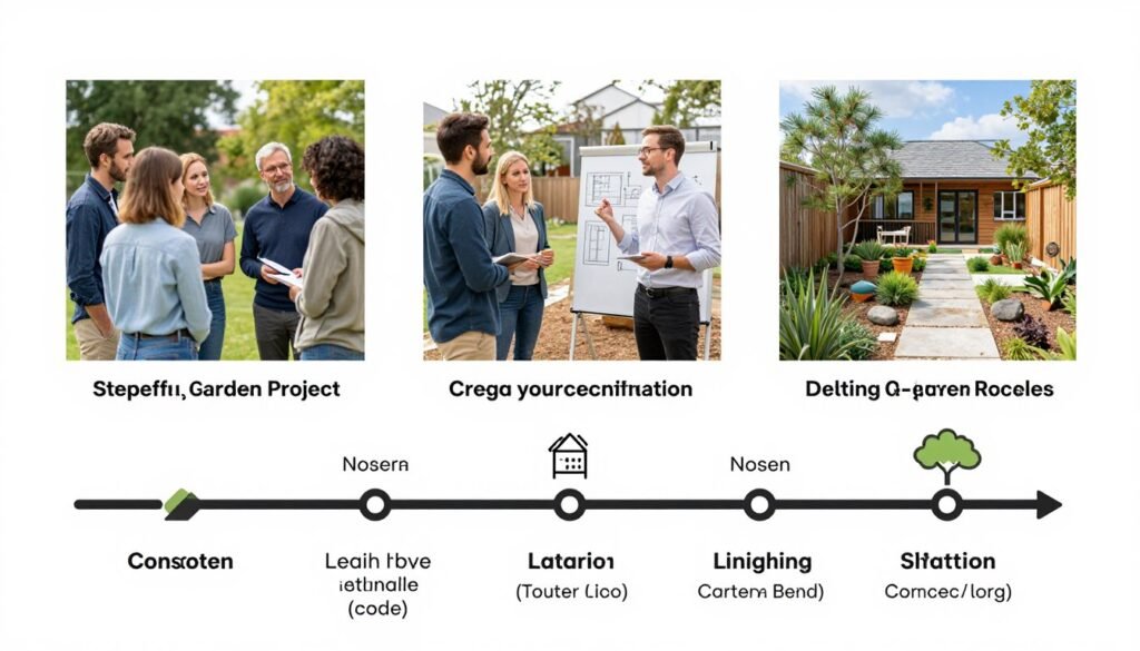خطوات عمل مشروع تنسيق حديقة خطوات عمل مشروع تنسيق حديقة