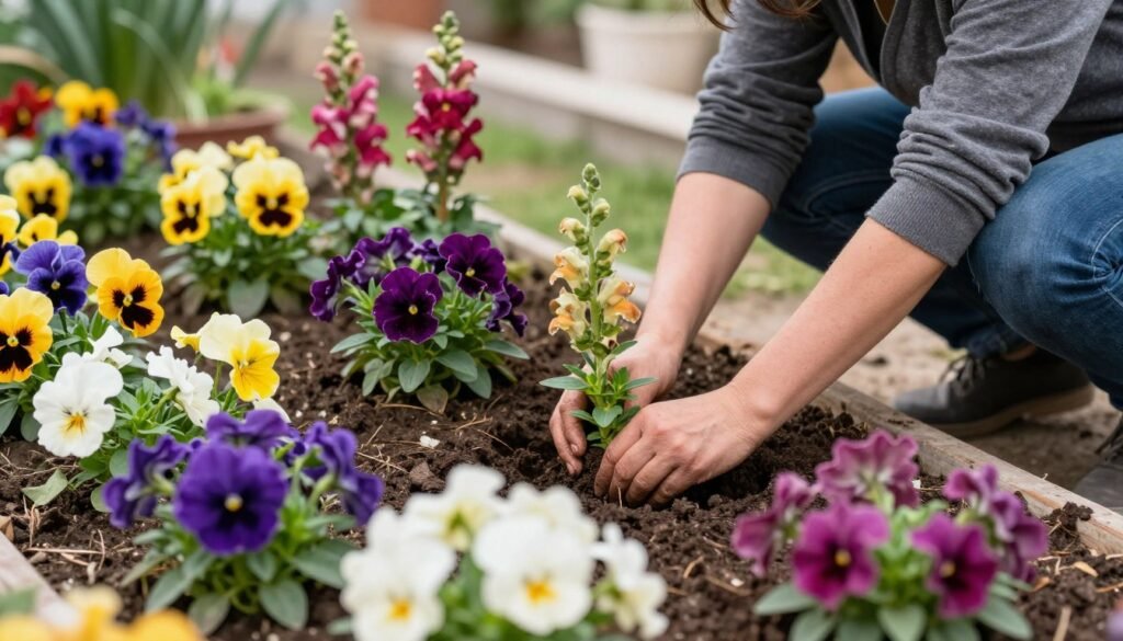 زراعة النباتات الموسمية في الشتاء