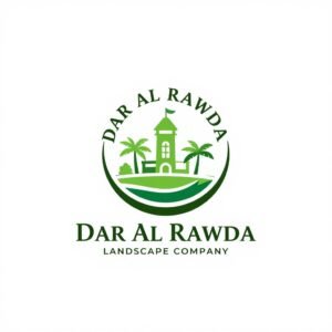 شعار دار الروضة لتنسيق الحدائق