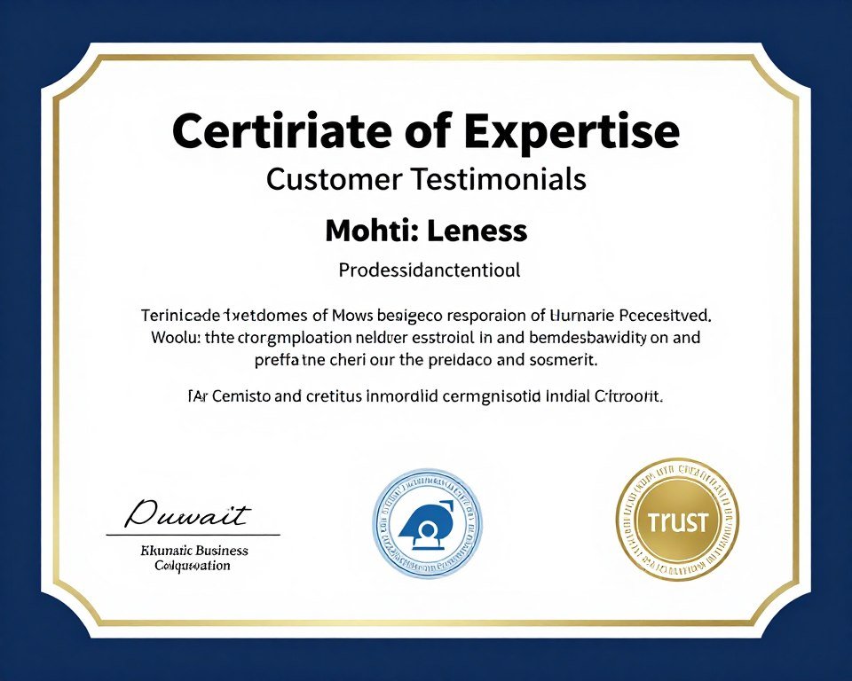 شهادات خبرة وتقييمات عملاء إيجابية شهادات خبرة وتقييمات عملاء إيجابية
