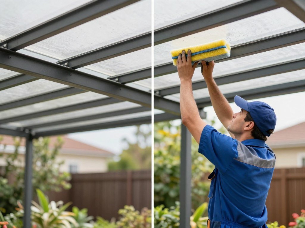 صيانة وتنظيف مظلات الحدائق للحفاظ عليها