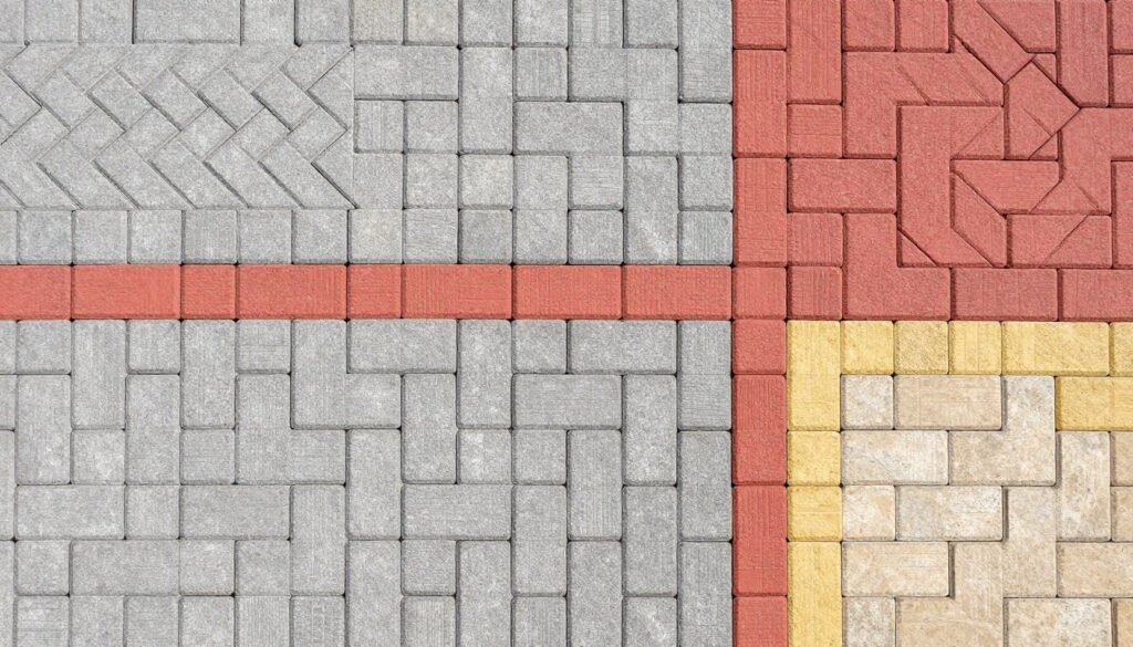 عرض لأنواع البلاط المتداخل المختلفة