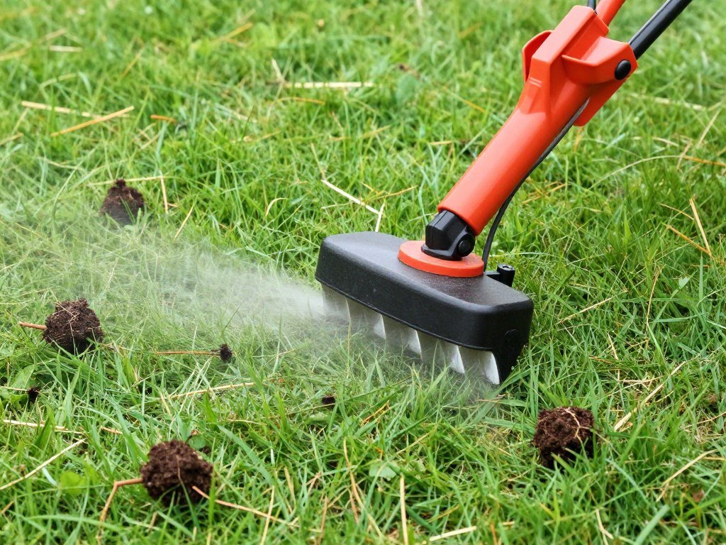 عملية تهوية التربة تحت العشب