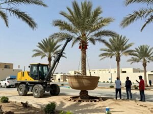 عملية زراعة النخيل باستخدام التقنيات الحديثة