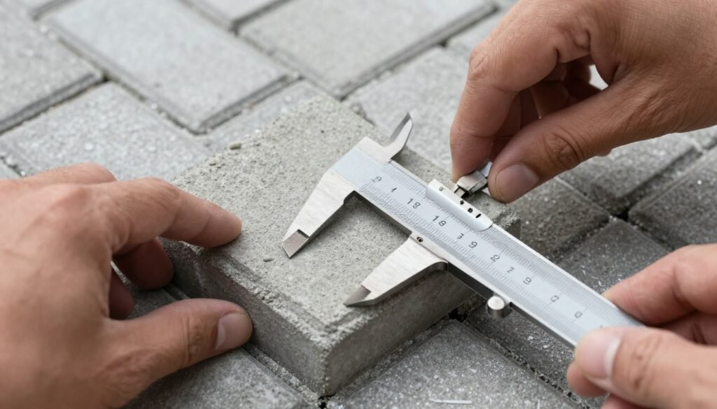 فحص جودة البلاط المتداخل