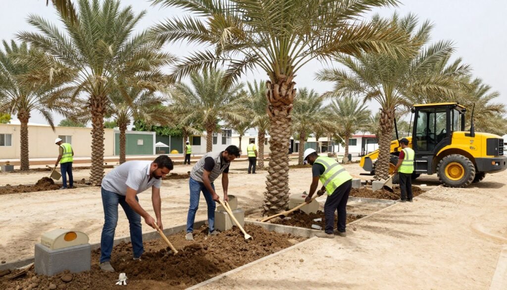 فريق عمل متخصص في زراعة النخيل بالكويت فريق عمل متخصص في زراعة النخيل بالكويت