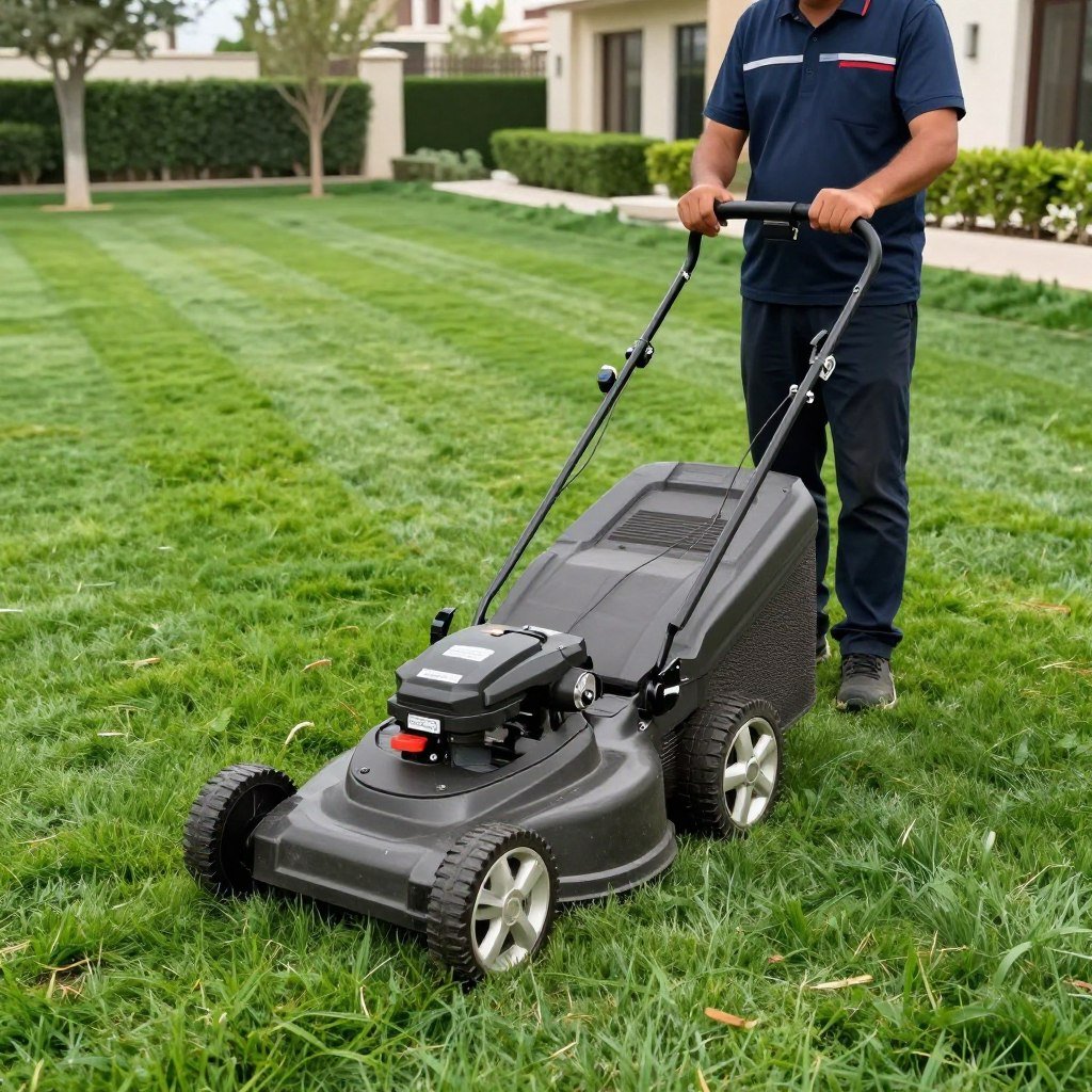 قص العشب في خدمات صيانة حدائق