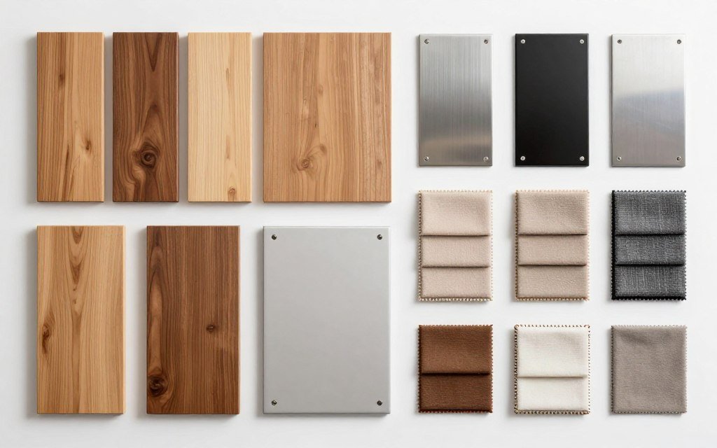 مجموعة من المواد المستخدمة في تصنيع الأثاث الخارجي