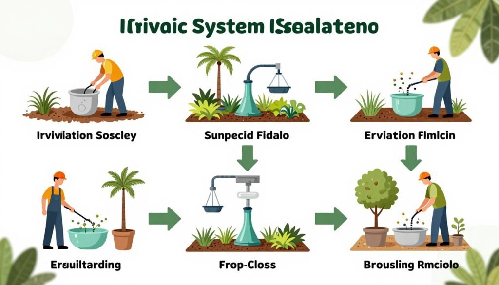 مراحل تركيب شبكة الري خطوة بخطوة مراحل تركيب شبكة الري خطوة بخطوة