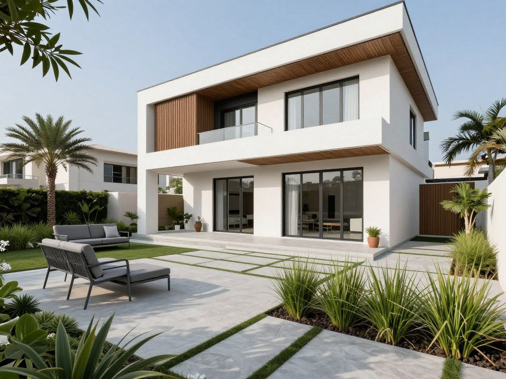 مشروع تنسيق حديقة فيلا عصرية في العديلية