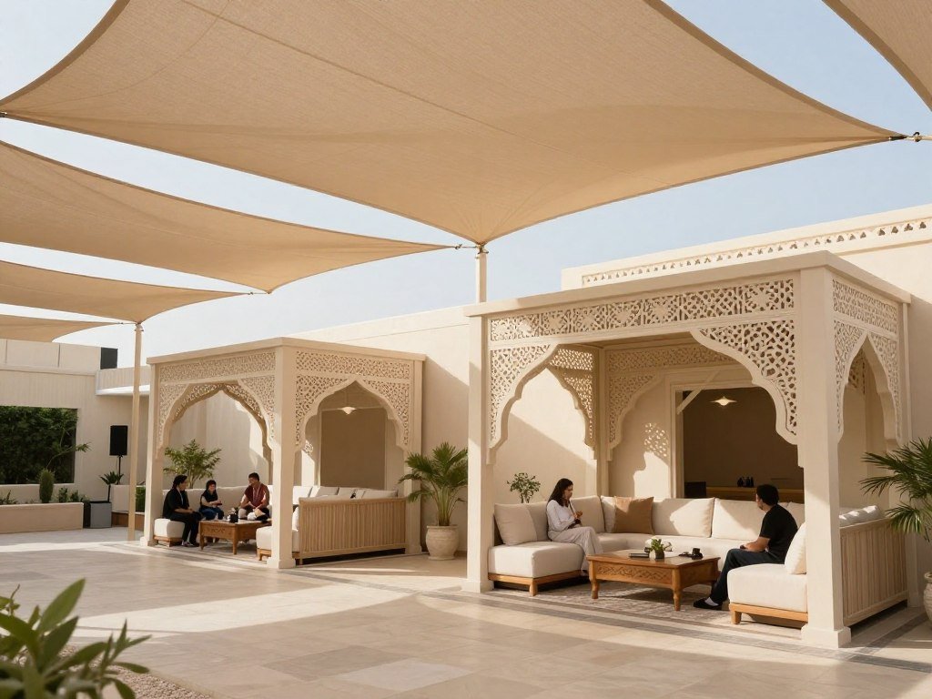 مظلات جلسات خارجية وديوانيات في الكويت مظلات جلسات خارجية وديوانيات في الكويت